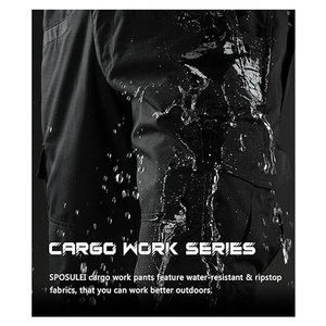 <b>Cargo</b> <b>Work</b> <b>Pants</b> Durable Ripstop Tactical <b>Pants</b> with 7 Pockets Water-Resistant Outdoor Workwear Hiking Construction - Product Image 6