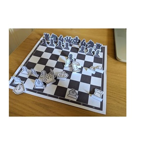 Premium Waterproof PVC Vinyl Chess <b>Board</b> Roll Up Travel 20" Chess <b>Mat</b> Standard <b>Board</b> Game Set for Tournament Uv Printed Chess - Product Image 4