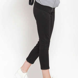 Women's Zip Hoodie & Slim Fit Pants <b>Set</b> Casual Two-Piece for Wear Solid Fleece Eco-Friendly Regular Fit Daily Street Outfit - Product Image 5