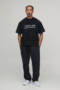 Camiseta de algodón para hombre, corte holgado y extragrande, hombros caídos, estilo casual y urbano, tela gruesa. - Product Image 6