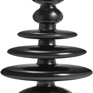 Set of 3 <b>Black</b> Candle Holders <b>Candlesticks</b> Cone-Shaped Romantic <b>Candlesticks</b> for Christmas Decoration - Product Image 4