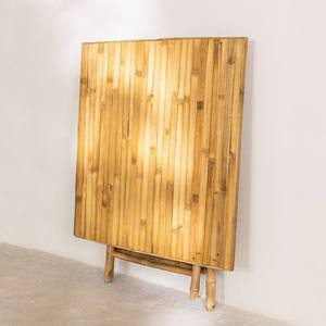 Natural Bamboo <b>Folding</b> <b>Table</b> Mini Square Coffee <b>Table</b> Light Weight Portable <b>Outdoor</b> Garden Camping Picnic Low Wooden <b>Table</b> - Product Image 3