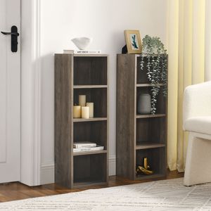 Torre de Almacenamiento de 8 Niveles con Estantes Ajustables, Mueble Delgado para CD/DVD, Librero Alto y Estrecho, Estantería para Libros para el Hogar y la Oficina - Product Image 6