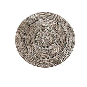 Bespoke Rattan <b>Table</b> <b>Mat</b> Hand-Made <b>Round</b> Placemat for Exclusive Event Decor Artisan Woven Luxury Underplate - Product Image 2