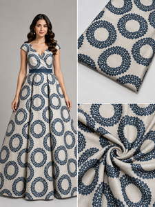 Tela de bordado malté, telas textiles, tela de encaje, tela de organza para marcas de moda, abastecimiento de prendas de vestir, venta al por mayor, exportación a granel, compra - Product Image 6