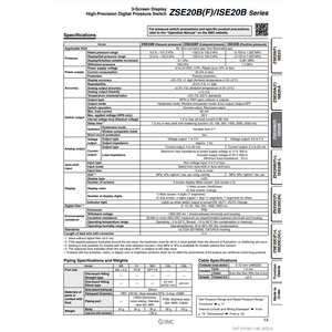 SMC Pneumatics Digital <b>Pressure</b> <b>Switch</b> ISE20B-T-01-WA1 - Product Image 1