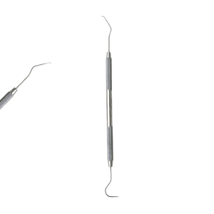 Sonda dental de doble punta, manual, de acero inoxidable de alta calidad, grado A+, herramienta de diagnóstico dental, fabricada en Pakistán. - Product Image 1