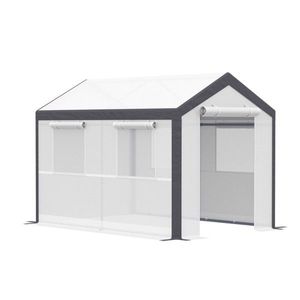 Mini Serra Moderna Facile da Montare con Struttura in Acciaio Zincato e PVC/PE per Uso Domestico e Giardino - Product Image 4