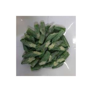 Okra Natural Fresca Congelada Entera para Venta en Supermercados, Empacada al Vacío en Envases de 14oz y 16oz para Venta Minorista - Product Image 3