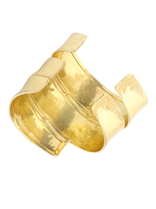 กำไลข้อมือดีไซน์แบบกว้าง ผิวเรียบเนียน รูปทรงโค้งมน - Product Image 3