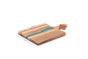 Planche à découper en bois anti-rayures de qualité supérieure avec finition en résine longue durée pour trancher et couper en dés dans la cuisine - Product Image 6