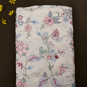 Malty embroidery fabric custom fabric fancy fabric apparel fabric for kaftan abaya dress wholesale export supplier global supply - Product Image 3