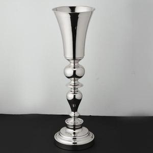 Vases à fleurs en aluminium, vases à fleurs en forme de trompette, grands vases plaqués or - Product Image 5