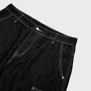 Pantalones Cortos de Mezclilla Transpirables de Cintura Media, Estilo Casual, Rectos y Holgados, para Hombre, Diseño Personalizado OEM - Product Image 5