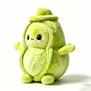 Peluche Personalizable de Col Suave y Esponjoso, Juguete de Peluche con Forma de Comida, Muñeco de Col Suave para Decoración de Dormitorio - Product Image 5