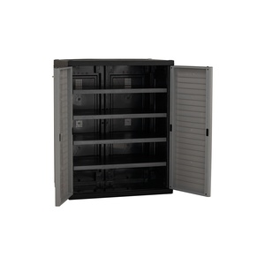 Bac de rangement extérieur en bois pour jardin, conteneur à déchets, armoire rectangulaire pour patio - Product Image 3