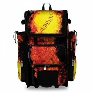 Large Capacity Baseball Gear Bag Backpack Fence Hook <b>Shoe</b> Pocket Helmet <b>Holder</b> Multi-Functional Baseball Bag Compartments - Product Image 1