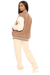 Chaqueta Varsity Blanca para Mujer, Diseño Personalizado, Último Modelo, Estilo Letterman, Piel de Oveja, Teñido Liso, Transpirable, Resistente al Viento - Product Image 5