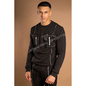 Ensembles deux pièces pour hommes de marques célèbres, collection automne-printemps, survêtements de jogging, vestes personnalisées pour hommes, ensembles de survêtements slim fit en coton technique - Product Image 2