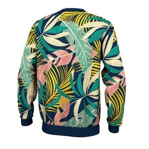 High Quality Custom Men's Velour <b>Sweatshirt</b> Cotton Crewneck Jogger Digital Printing Solid <b>Plain</b> Dyed Plush Blank Winter - Product Image 3