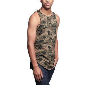Camiseta Deportiva Personalizada de Alta Calidad para Hombre, Camiseta sin Mangas con Estampado de Camuflaje por Sublimación, Chaleco Deportivo de Poliéster, Camiseta Deportiva para Entrenamiento - Product Image 1