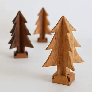 Árbol de Navidad Decorativo de Madera y MDF, Elegante Árbol de Navidad para Decoración del Hogar - Product Image 6