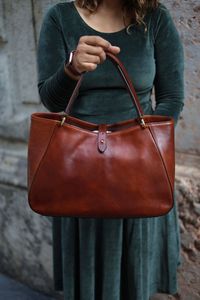 Sac fourre-tout en cuir pleine fleur pour femme, durable, pour tous les jours, sac à main à bandoulière - Product Image 3