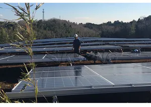 Acessórios fotovoltaicos fotovoltaicos solares de instalação rápida Suporte de montagem do painel solar ajustável Braçadeira de extremidade solar para painel solar
