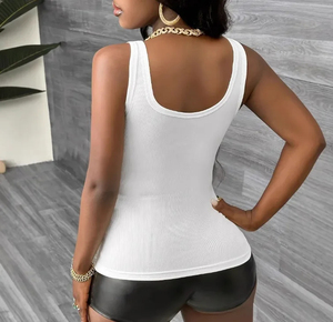 Camiseta sin mangas holgada para mujer, chaleco informal de verano, camisetas básicas de verano, camisolas, top corto sexy de verano para mujer, estilo Hot Girl - Product Image 2