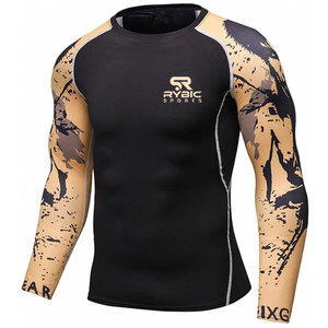 Impression personnalisée de rash guards, tissu sport premium, séchage rapide, vêtements de sport, export direct d'usine, qualité supérieure - Product Image 4