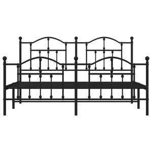 โครงเตียงเหล็กเคลือบสีดำทรงสี่เหลี่ยมผืนผ้า - Product Image 5