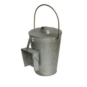 Galvanized trash cans contribute to long-term environmental responsibility sturdy design ensures consistent <b>waste</b> containment - Product Image 5