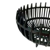 Pot à fleurs en plastique PP noir de haute qualité Folin GL-B30, style zen asiatique, origine Vietnam, pour orchidées, jardin, pépinière, 300x165, suspendu