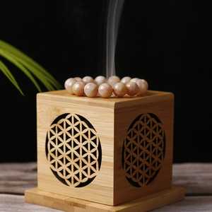 Elegant Religious Bakhoor <b>Burner</b> Wooden Aromatherapy Diffuser Incense Catalytic Fragrance Durable Eco-Friendly Skill Incense - Product Image 2