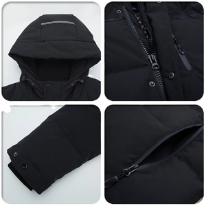 Manteau long matelassé coupe-vent en tissu haute densité, fabriqué sur mesure par Solid Trader - Product Image 3