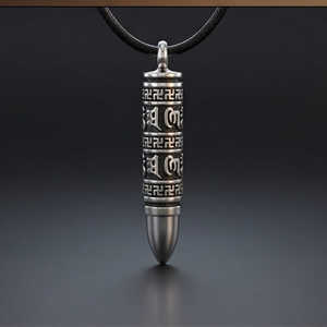 11mm Pure Titanium Steel Pendant with Adjustable Leather <b>Rope</b> <b>Necklace</b> for <b>Men</b> - Product Image 5
