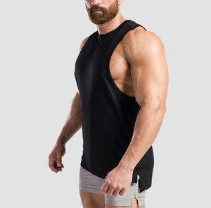 Débardeurs de sport pour hommes OEM |   Gilet d'entraînement à séchage rapide |   Chemises sans manches pour la musculation et l'entraînement, débardeurs - Product Image 5