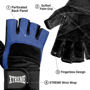 Gants de musculation à marque privée, gants de fitness, gants de sport avec support pour les poignets pour la musculation et l'entraînement en salle de sport - Product Image 2