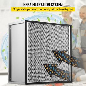 Filtro dell'Aria Pieghevole HEPA Autentico di Ricambio 60x60x29 cm, Efficienza H13 e H14, Filtro di Ricambio per Climatizzatore - Product Image 2