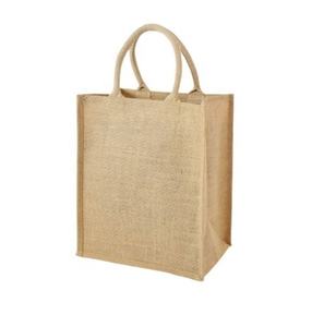 Sacs de shopping en jute écologiques imprimés sur mesure, fermeture éclair personnalisée, couleur personnalisée, pour femmes - Sacs du premier fabricant indien - Product Image 1
