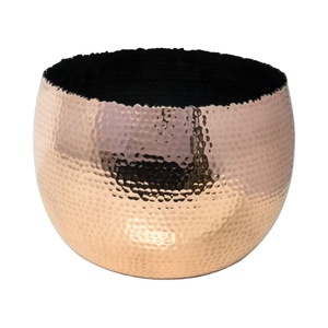 Contemporary Style Candle Jar <b>Bowl</b> Birthday Parties Decoration Wax Container Candle Jars <b>Metal</b> Portable Copper Plated Votive - Product Image 1