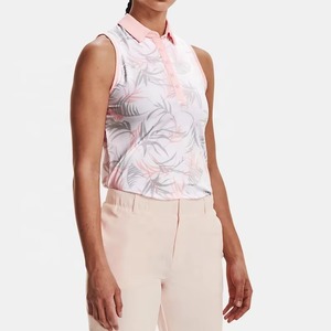 Haut de sport sans manches pour femme en jersey de spandex, personnalisé, séchage rapide, idéal pour le golf - Product Image 4