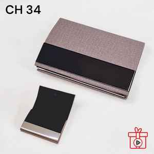 <b>Card</b> Holder Metal With Leather Touch Business Metal Name <b>Card</b> Holder Custom Personalised <b>Card</b> Case With High Quality - Product Image 4