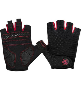 Gants de musculation et de cyclisme ajustables, respirants, imperméables, à demi-doigts, avec logo personnalisé pour hommes et femmes, pour la musculation et la gym. - Product Image 1