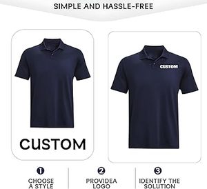 Camiseta Polo Deportiva Informal de Negocios para Hombre, de Primera Calidad, Tejido Piqué Transpirable de Manga Corta con Logotipo Personalizado - Product Image 2