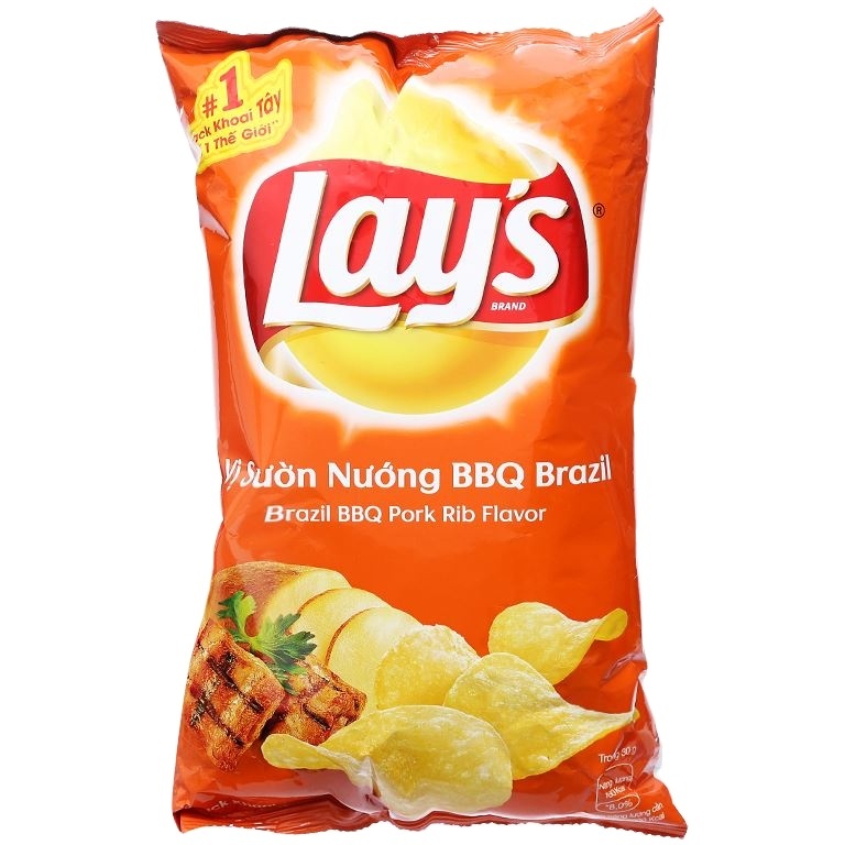 Wholesale Lays Potato Chips Brazil BBQ Pork Rib Flavor 95g x 40
