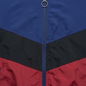 Men's Color Blocking <b>Racer</b> <b>Jacket</b> Zipper Front Stand Collar Windproof Sporty Style Autumn Polyester Material - Product Image 4