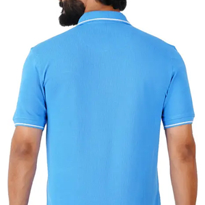 สินค้าขายดี ดีไซน์ใหม่ รับทำโลโก้ เสื้อโปโลสีพื้น ระบายอากาศได้ดี สำหรับเด็กผู้ชาย เสื้อโปโลลำลองผู้ชาย ระบายอากาศได้ดี - Product Image 6
