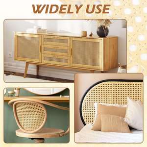 AVAILABLE Natural Rattan Cane Webbing 24 Inch Width - Standard Size Mesh for Chair Seat and Cabinet Door Repair - Product Image 3