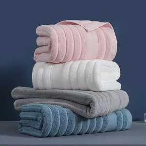 Juego de Toallas de Punto 100% Algodón Suave, Color Sólido, Rectangulares, para Uso Doméstico, Amigables con la Piel, Ecológicas, de Secado Rápido, para Baño y Cocina - Product Image 1